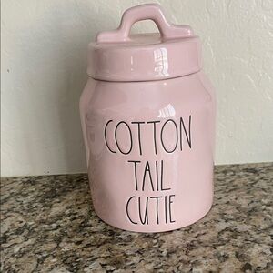 Rae Dunn Light Pink Easter Canister